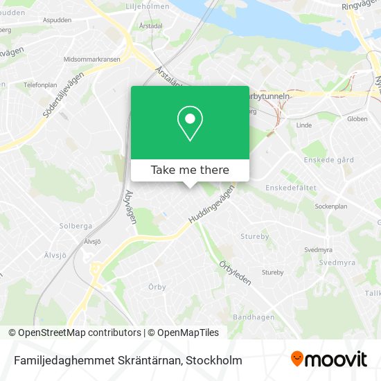 Familjedaghemmet Skräntärnan map