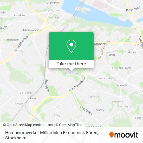 Humanioraverket Mälardalen Ekonomisk Fören map