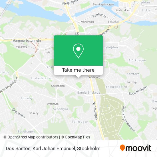 Dos Santos, Karl Johan Emanuel map