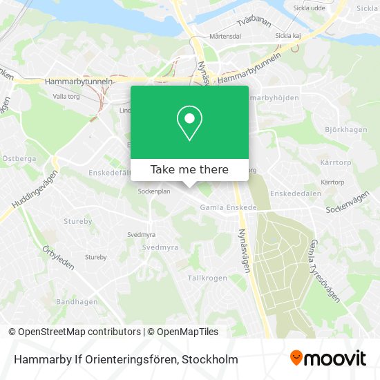 Hammarby If Orienteringsfören map