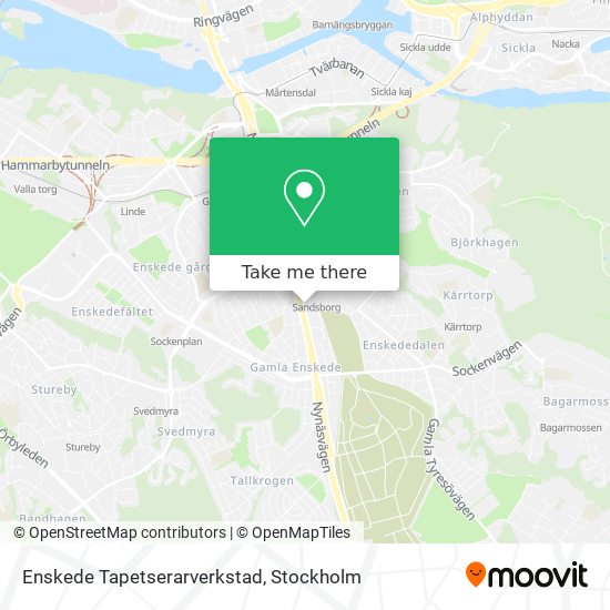 Enskede Tapetserarverkstad map