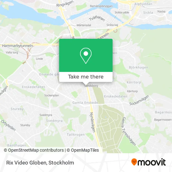 Rix Video Globen map