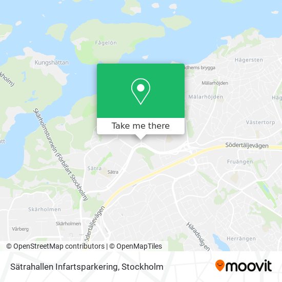 Sätrahallen Infartsparkering map