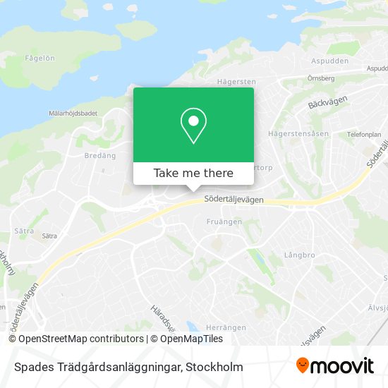 Spades Trädgårdsanläggningar map