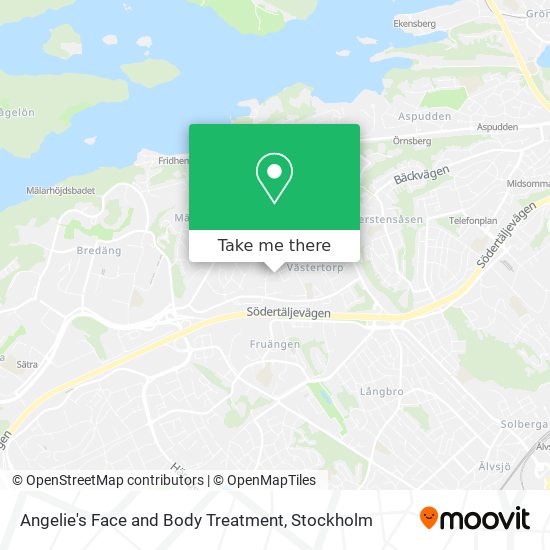 Angelie's Face and Body Treatment map