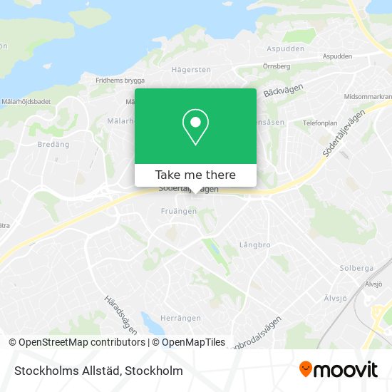 Stockholms Allstäd map