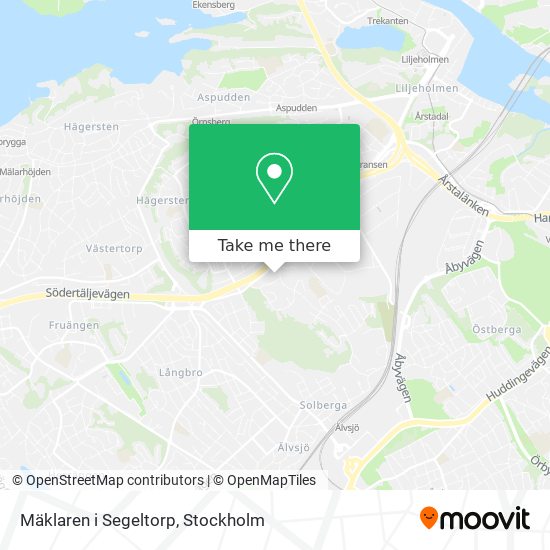 Mäklaren i Segeltorp map