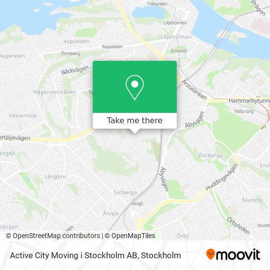 Active City Moving i Stockholm AB map