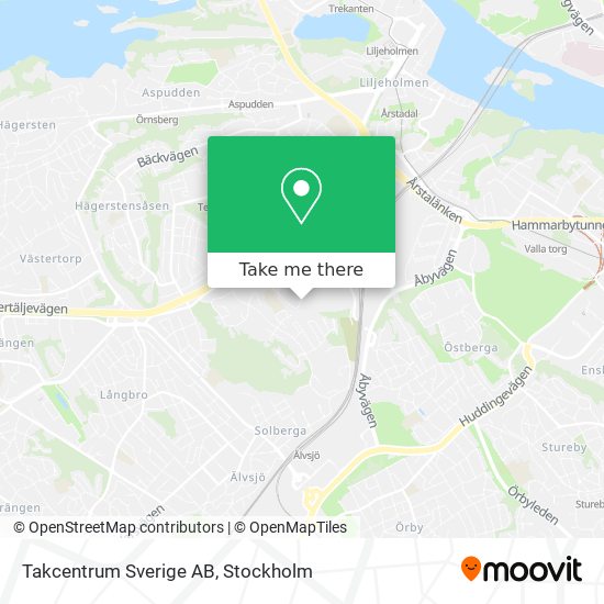 Takcentrum Sverige AB map