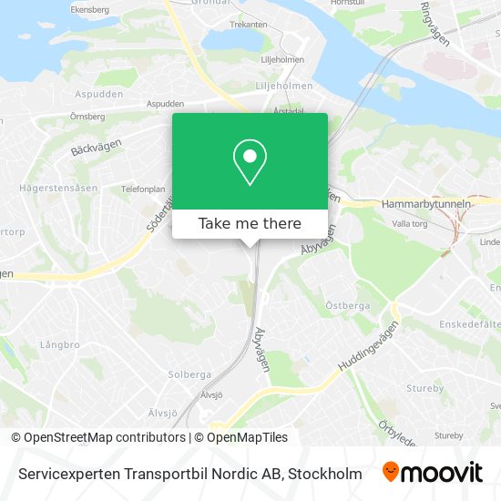 Servicexperten Transportbil Nordic AB map