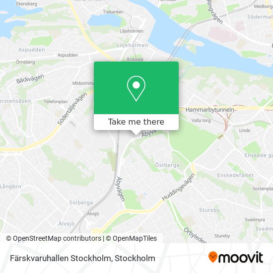 Färskvaruhallen Stockholm map