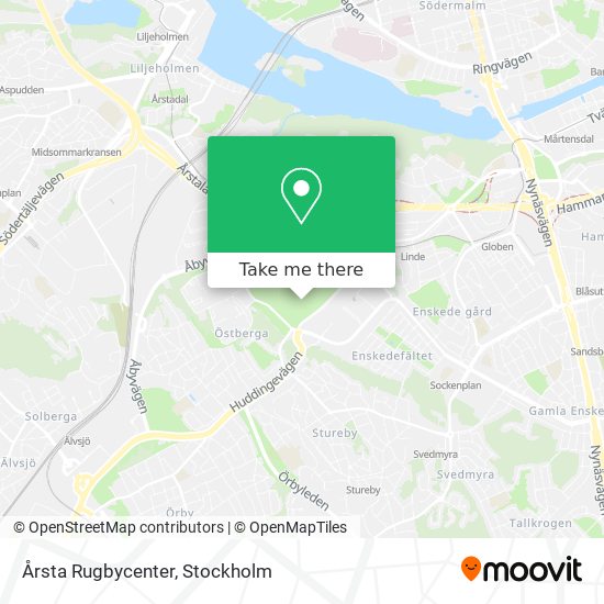 Årsta Rugbycenter map