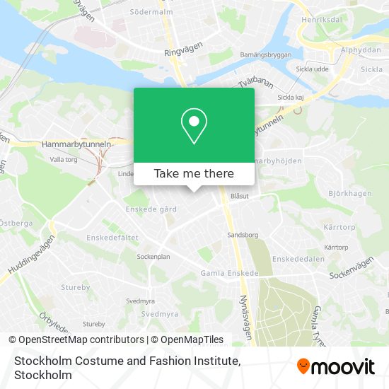 Stockholm Costume and Fashion Institute map