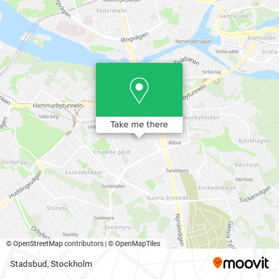 Stadsbud map