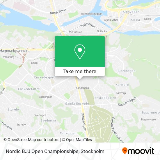 Nordic BJJ Open Championships map