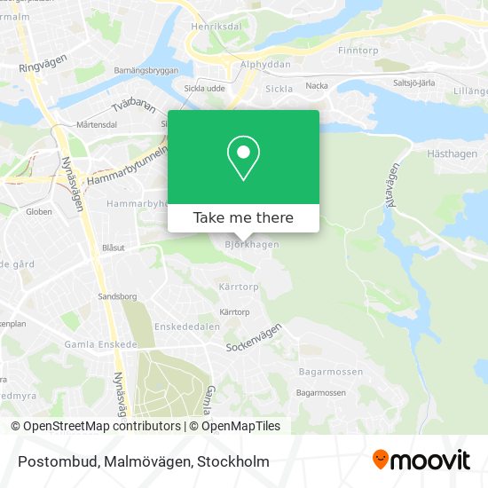 Postombud, Malmövägen map