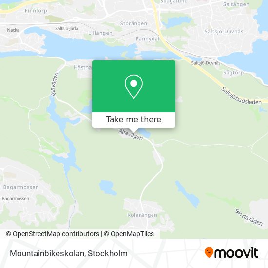 Mountainbikeskolan map