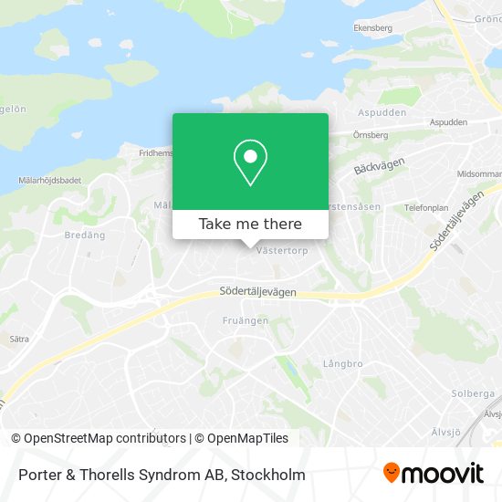 Porter & Thorells Syndrom AB map