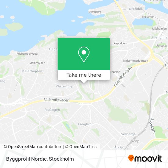 Byggprofil Nordic map