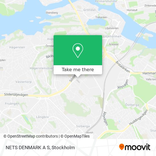 NETS DENMARK A S map