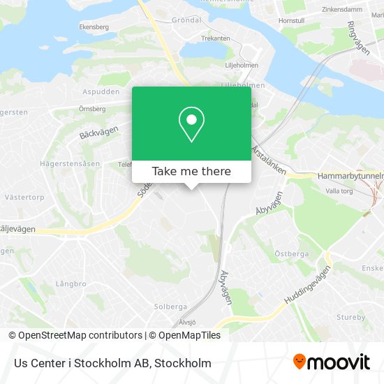 Us Center i Stockholm AB map