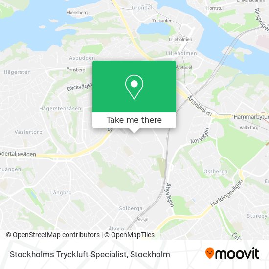 Stockholms Tryckluft Specialist map