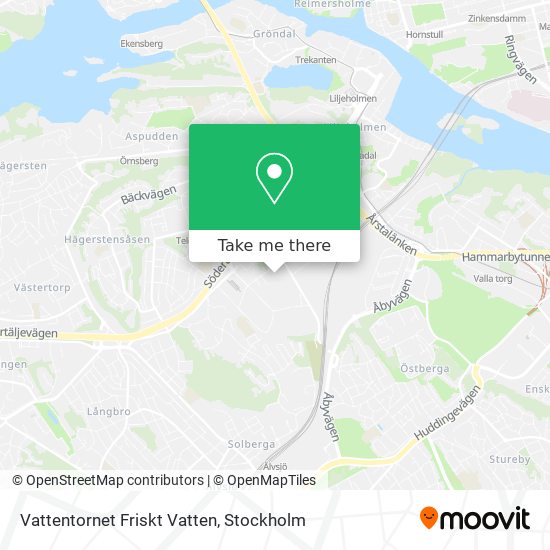 Vattentornet Friskt Vatten map