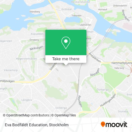 Eva Bodfäldt Education map