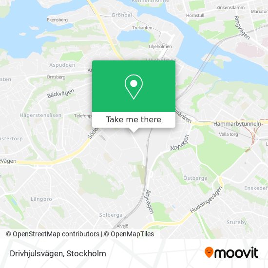 Drivhjulsvägen map