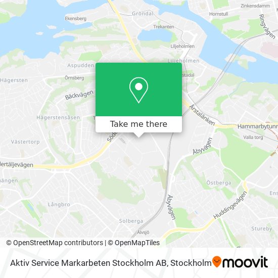 Aktiv Service Markarbeten Stockholm AB map
