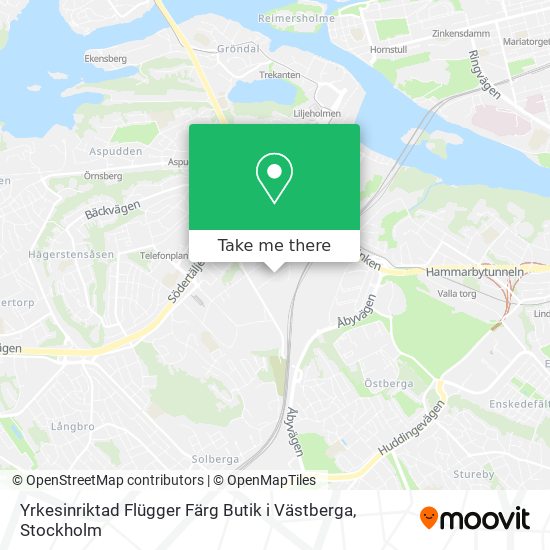 Yrkesinriktad Flügger Färg Butik i Västberga map