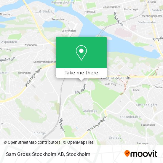 Sam Gross Stockholm AB map