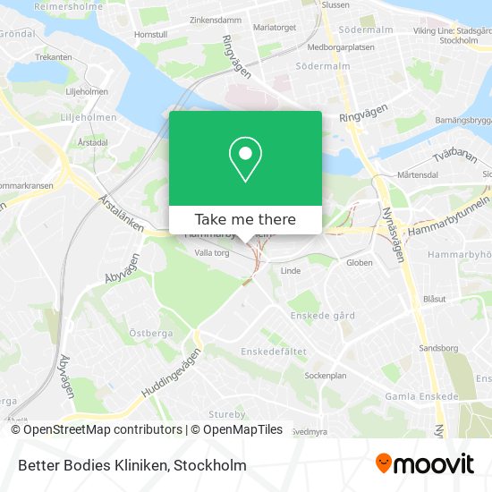 Better Bodies Kliniken map