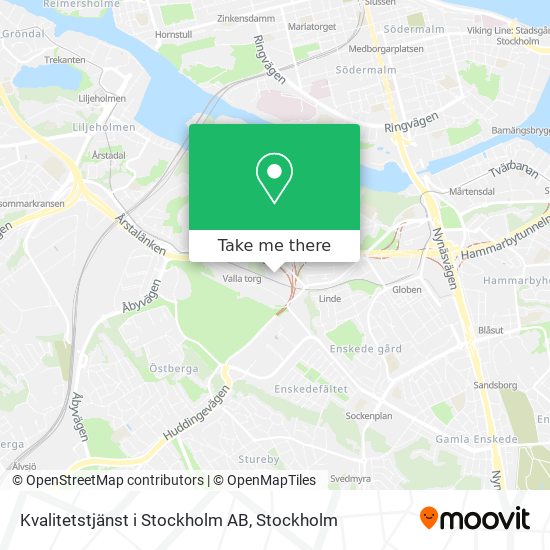 Kvalitetstjänst i Stockholm AB map