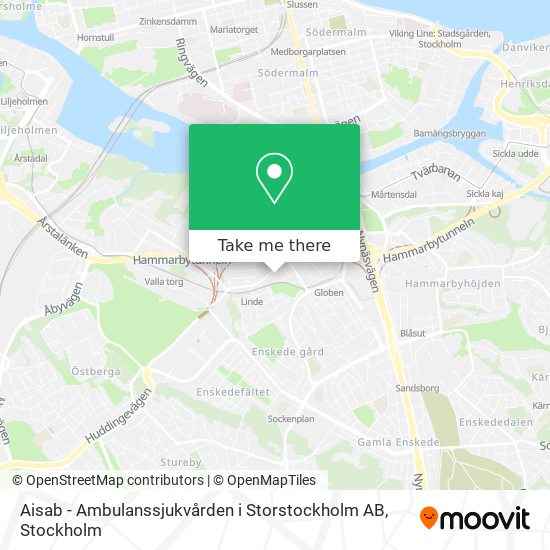 Aisab - Ambulanssjukvården i Storstockholm AB map