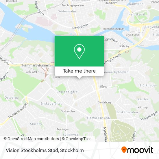Vision Stockholms Stad map