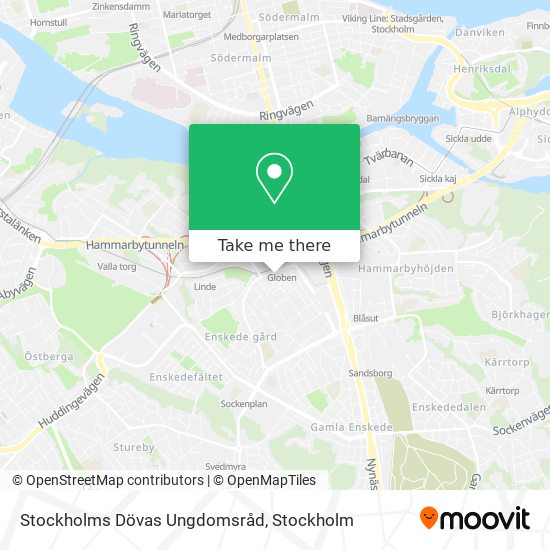 Stockholms Dövas Ungdomsråd map