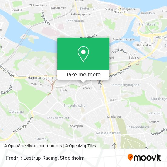 Fredrik Lestrup Racing map