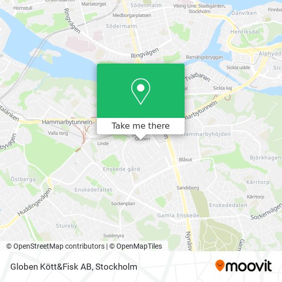 Globen Kött&Fisk AB map