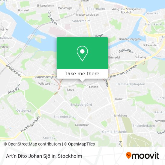 Art'n Dito Johan Sjölin map