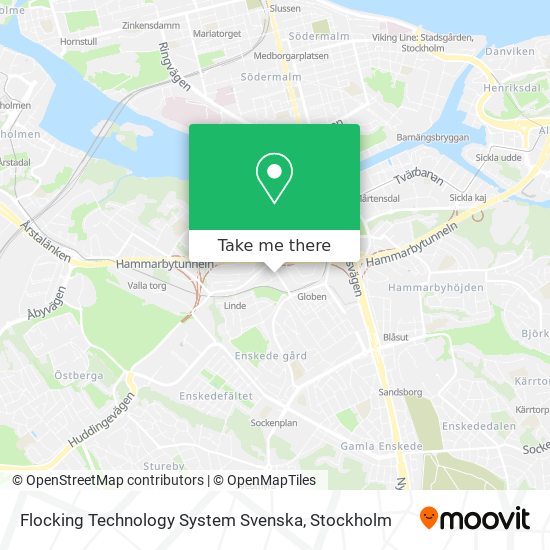 Flocking Technology System Svenska map