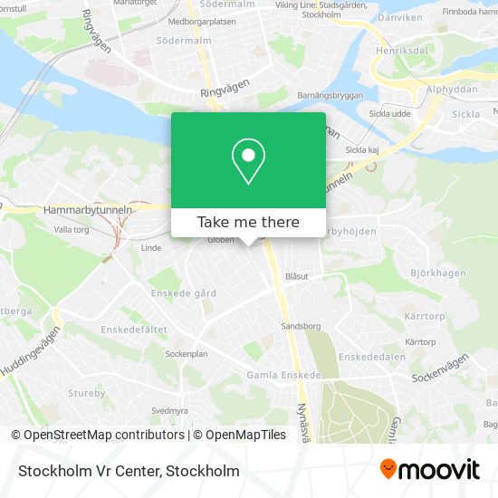 Stockholm Vr Center map