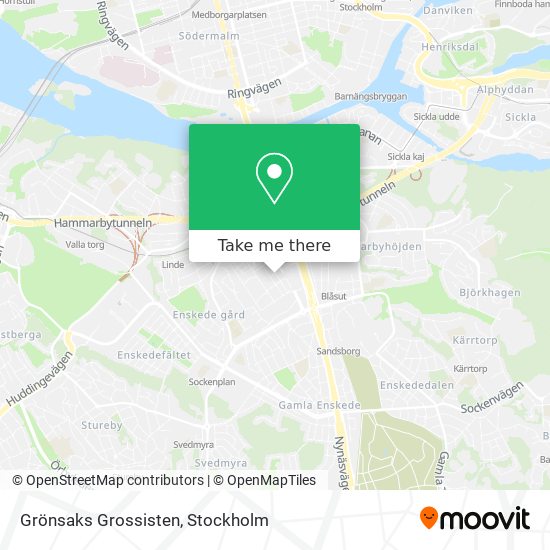 Grönsaks Grossisten map