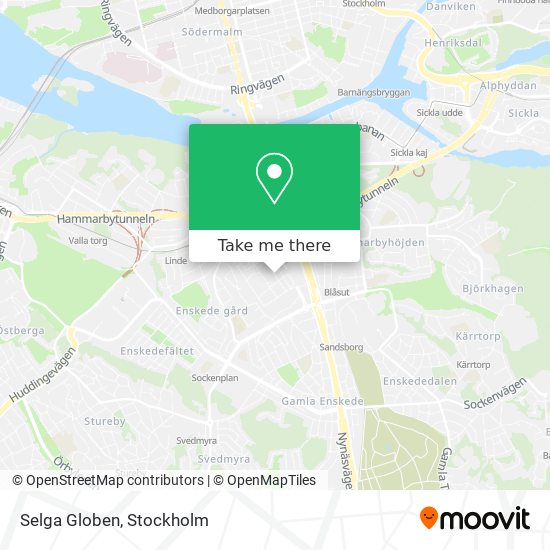 Selga Globen map