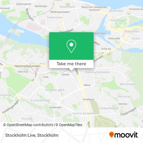 Stockholm Live map