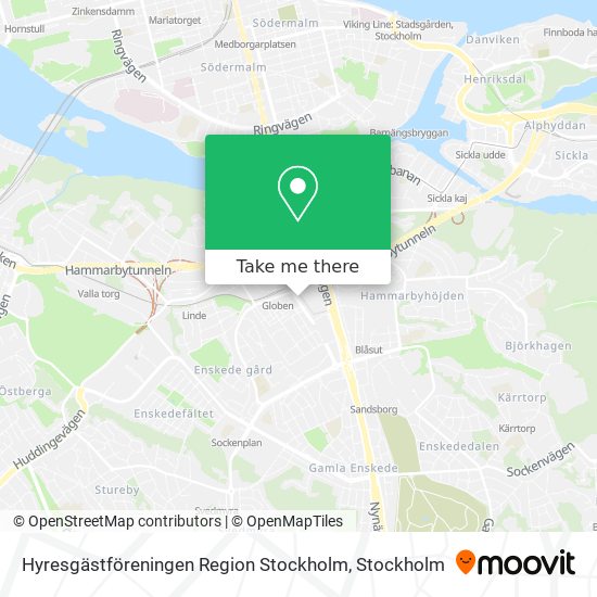 Hyresgästföreningen Region Stockholm map