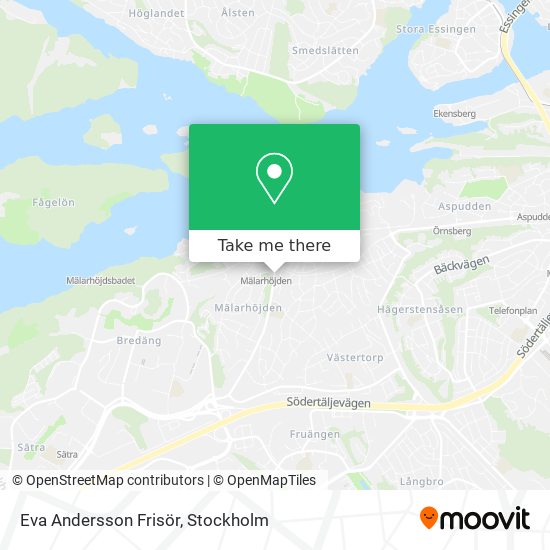 Eva Andersson Frisör map