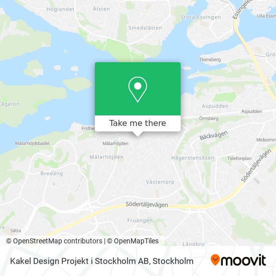 Kakel Design Projekt i Stockholm AB map