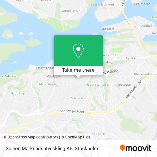 Spinon Marknadsutveckling AB map