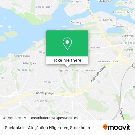 Spektakulär Ateljépärla Hägersten map